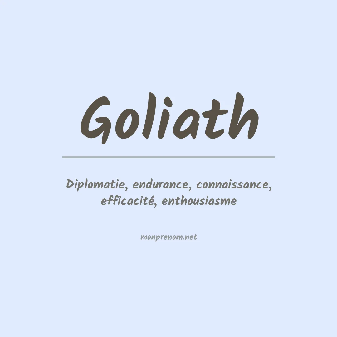 Prénom Goliath