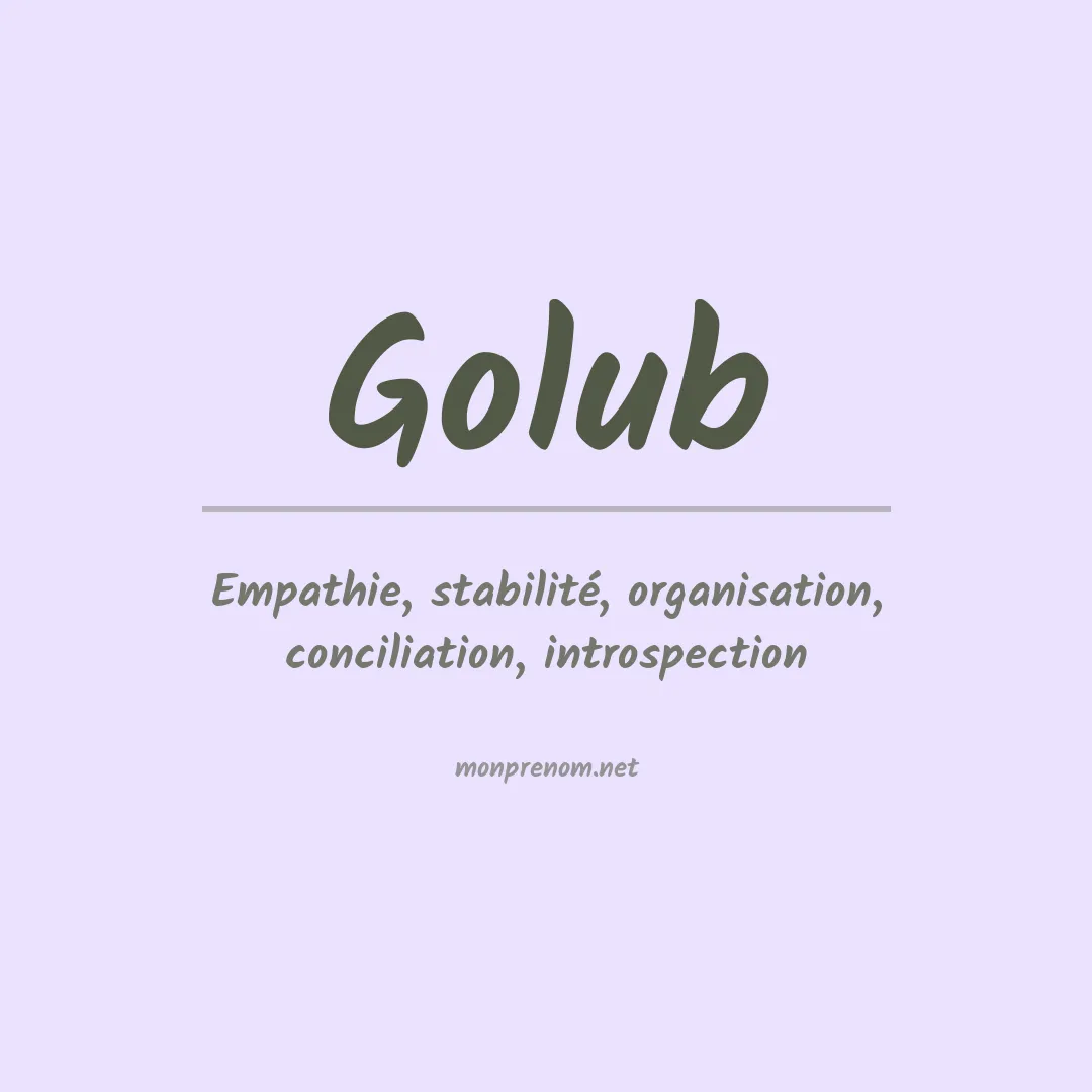 Prénom Golub