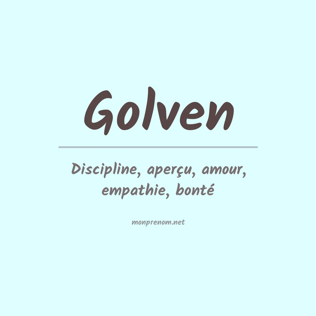 Signification du prénom Golven