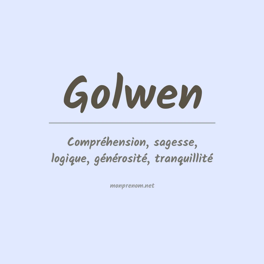Prénom Golwen