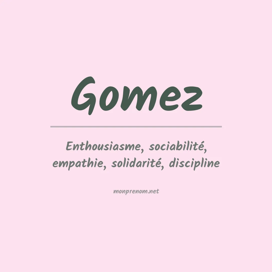 Prénom Gomez