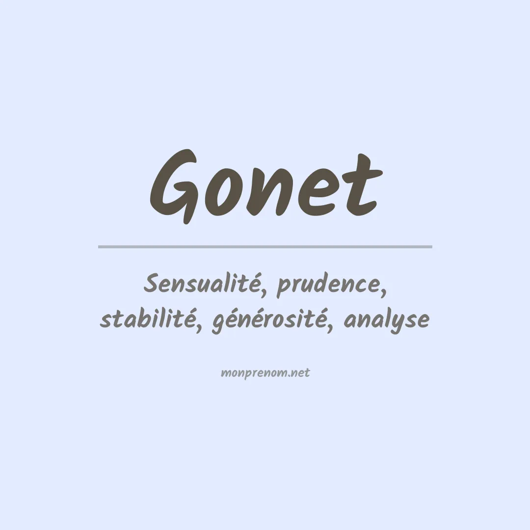 Prénom Gonet