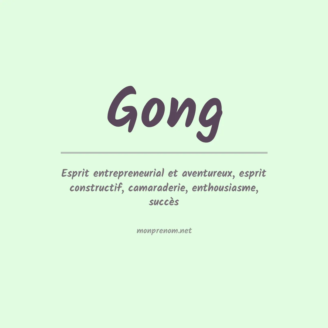 Prénom Gong