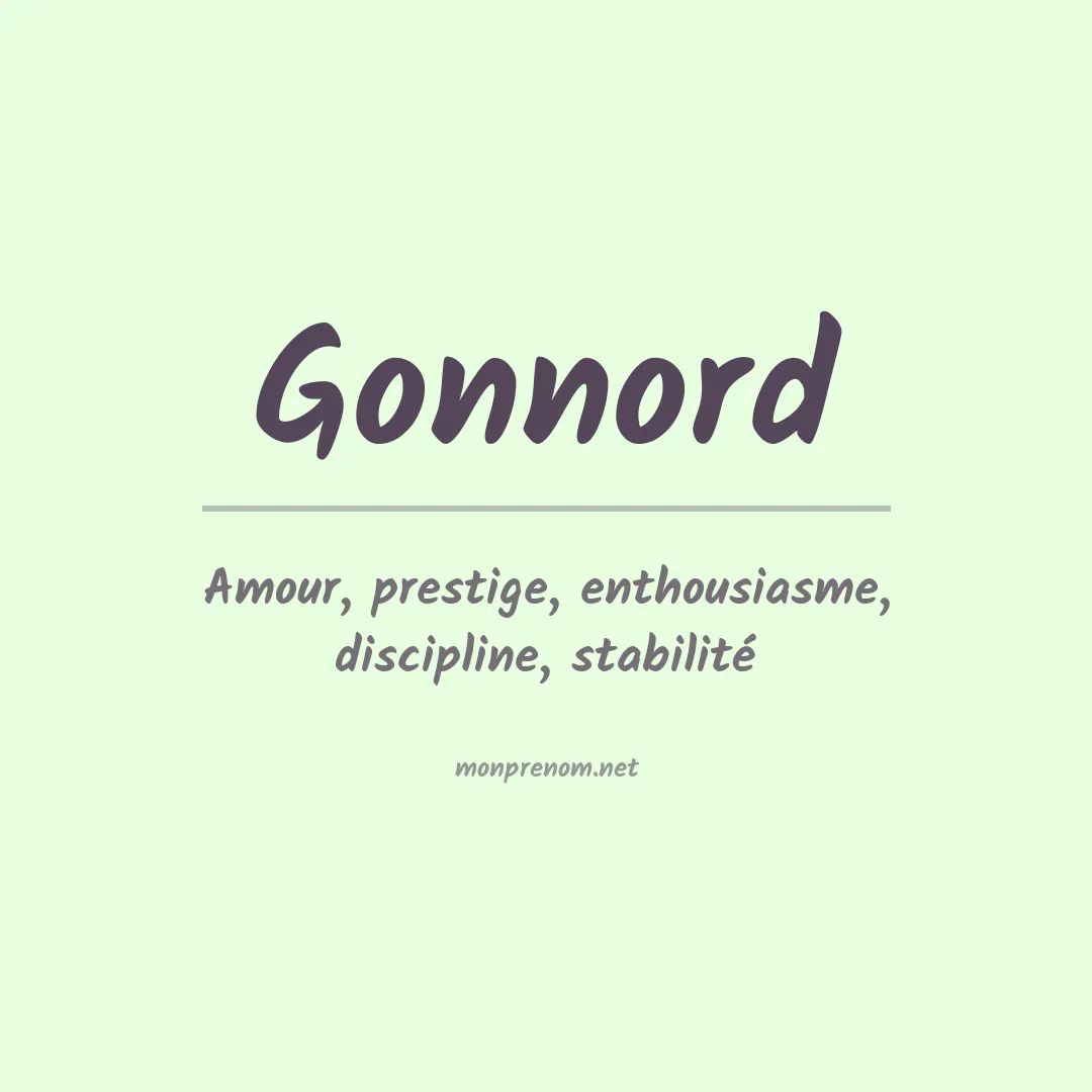 Signification du prénom Gonnord