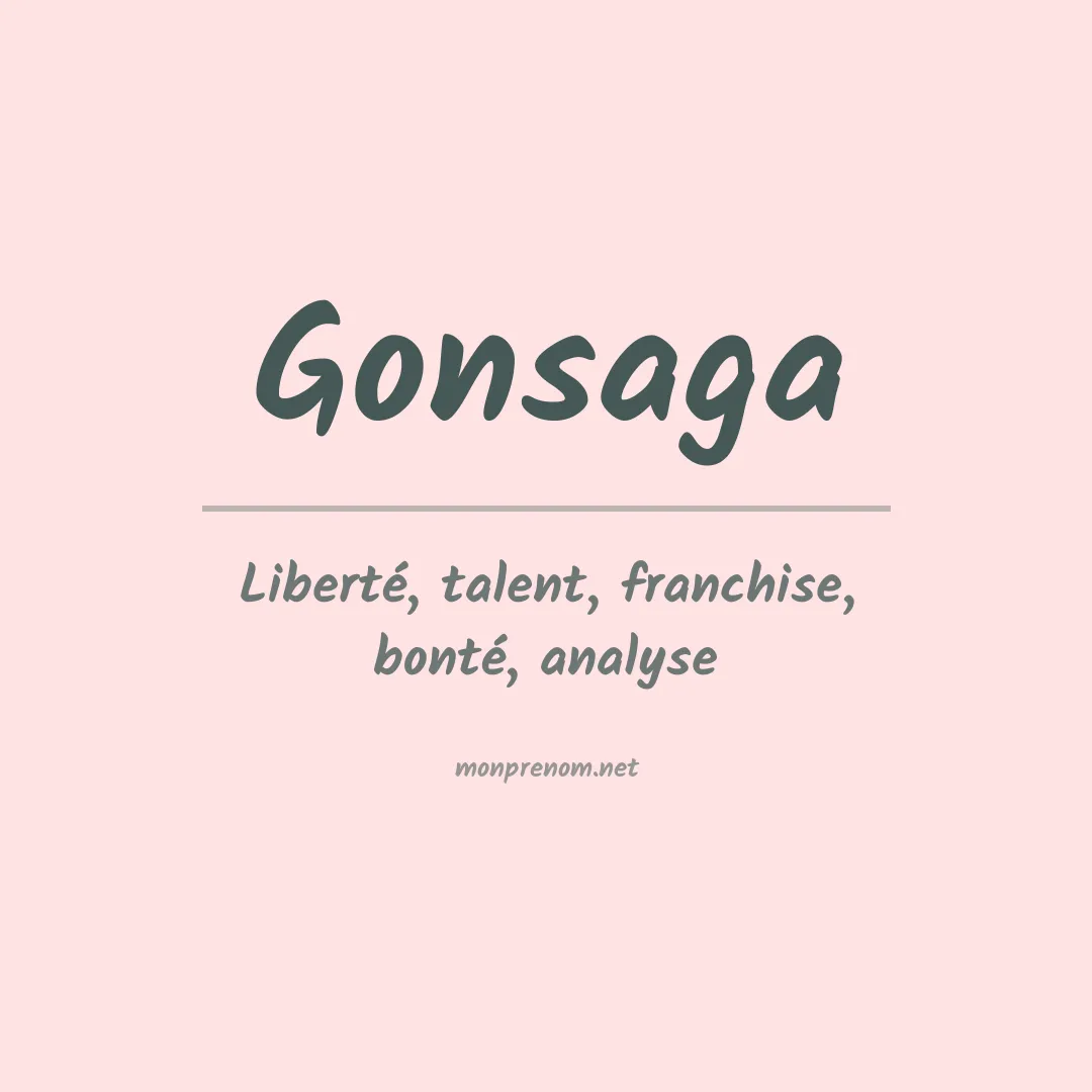 Signification du prénom Gonsaga