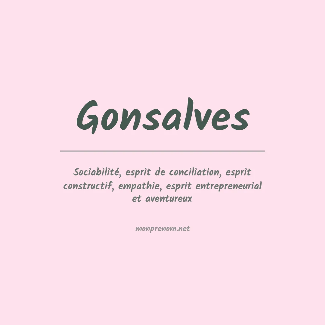 Prénom Gonsalves
