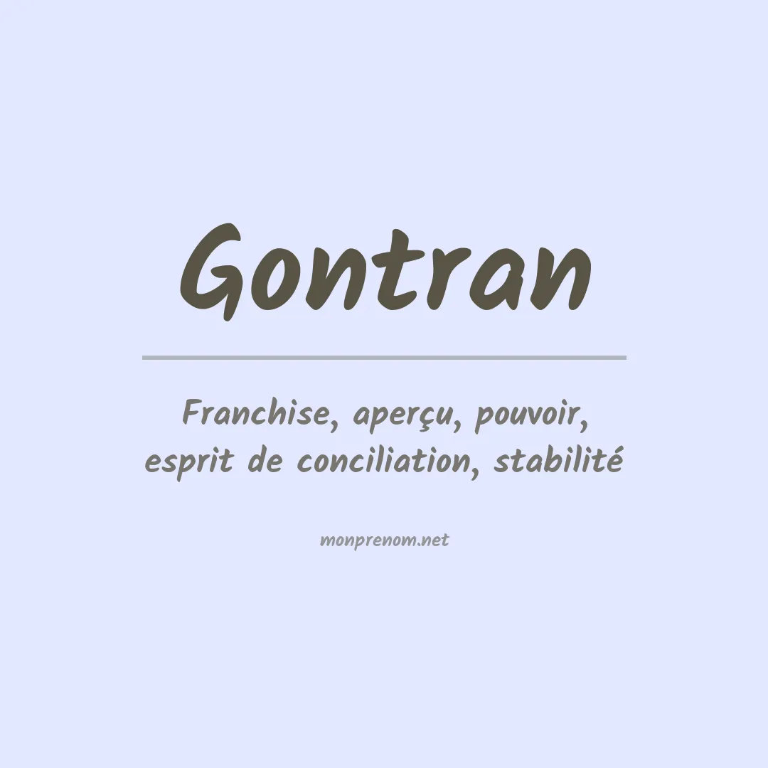 Signification du prénom Gontran