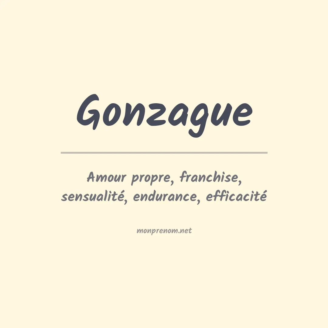 Signification du prénom Gonzague