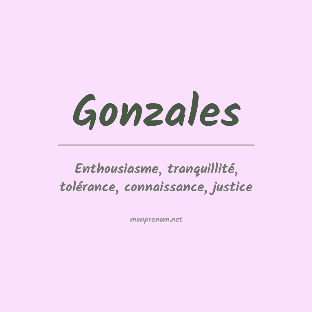 Prénom Gonzales