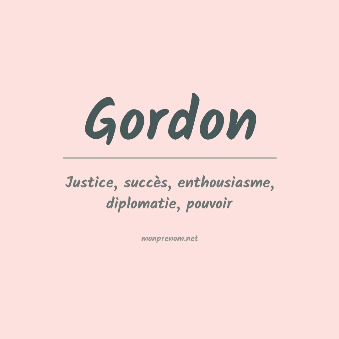 Prénom Gordon