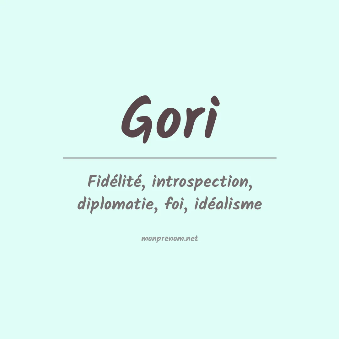 Prénom Gori