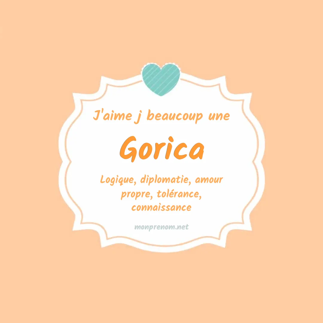 J'aime beaucoup Gorica