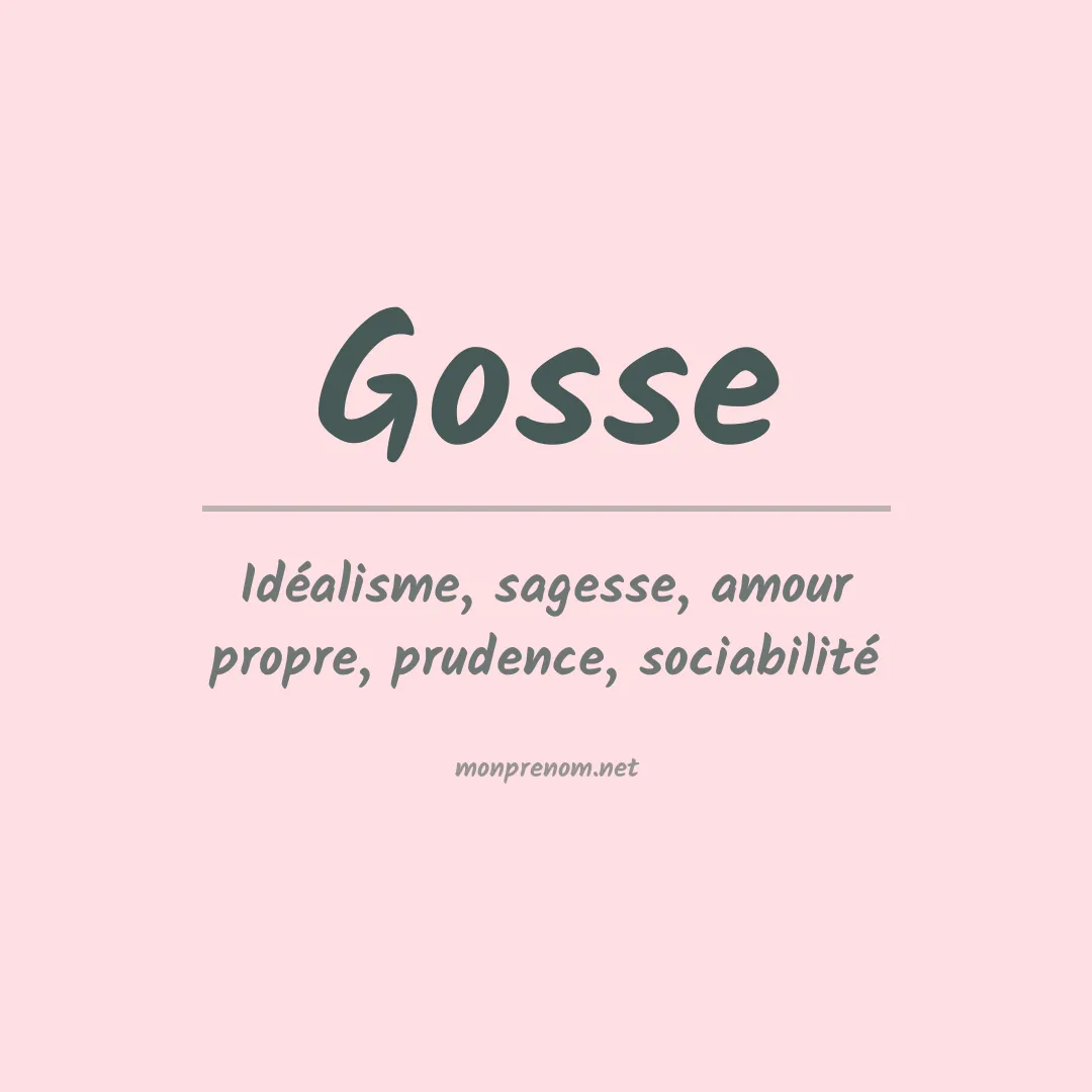 Prénom Gosse