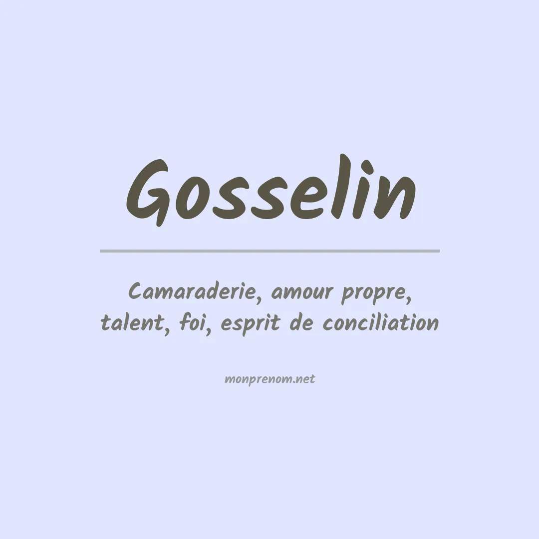 Prénom Gosselin