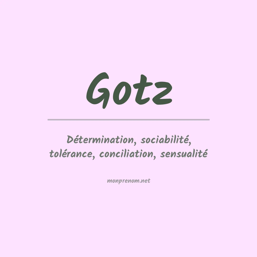 Prénom Gotz