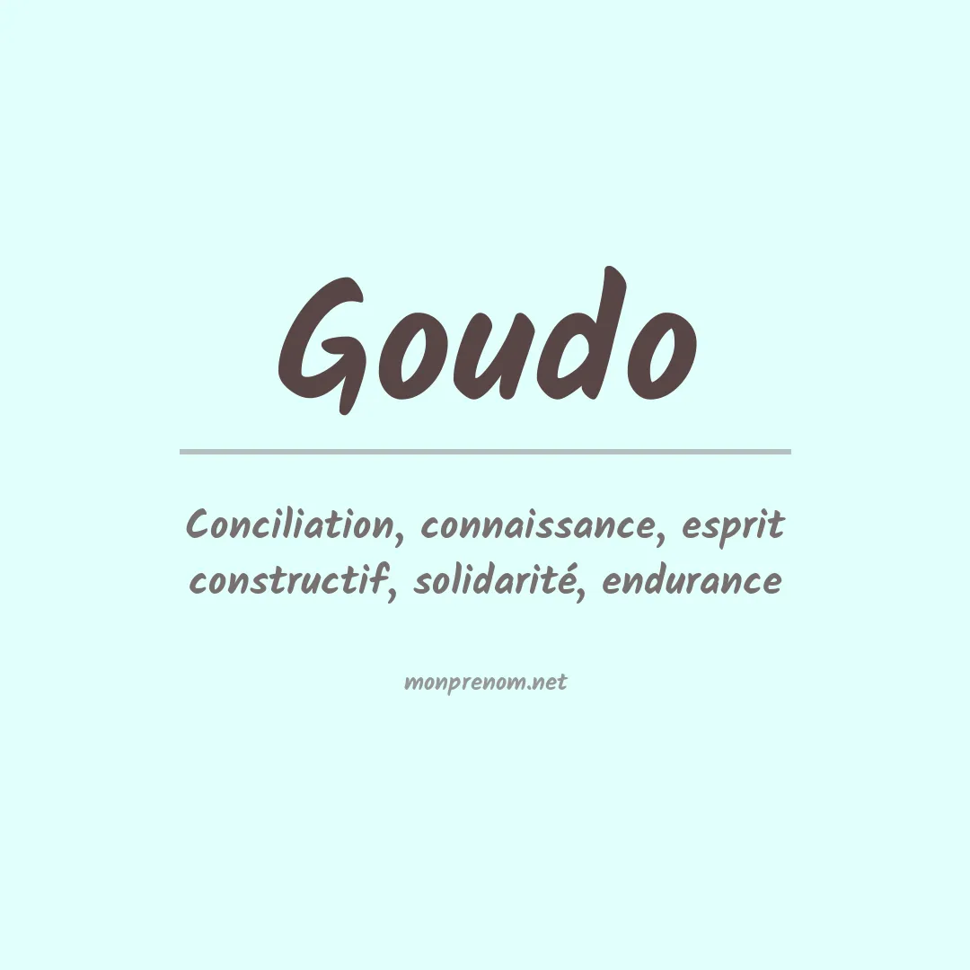 Signification du prénom Goudo