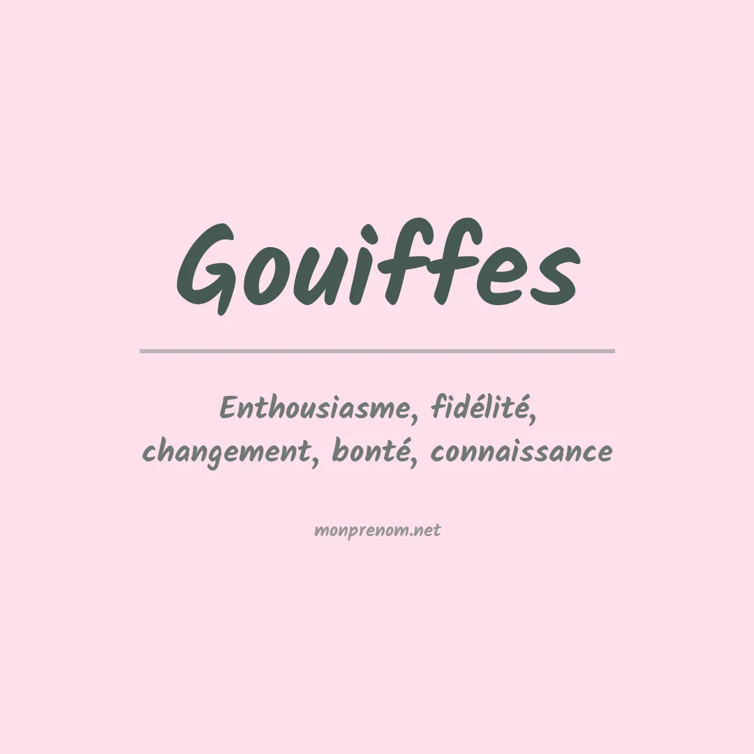 Prénom Gouiffes