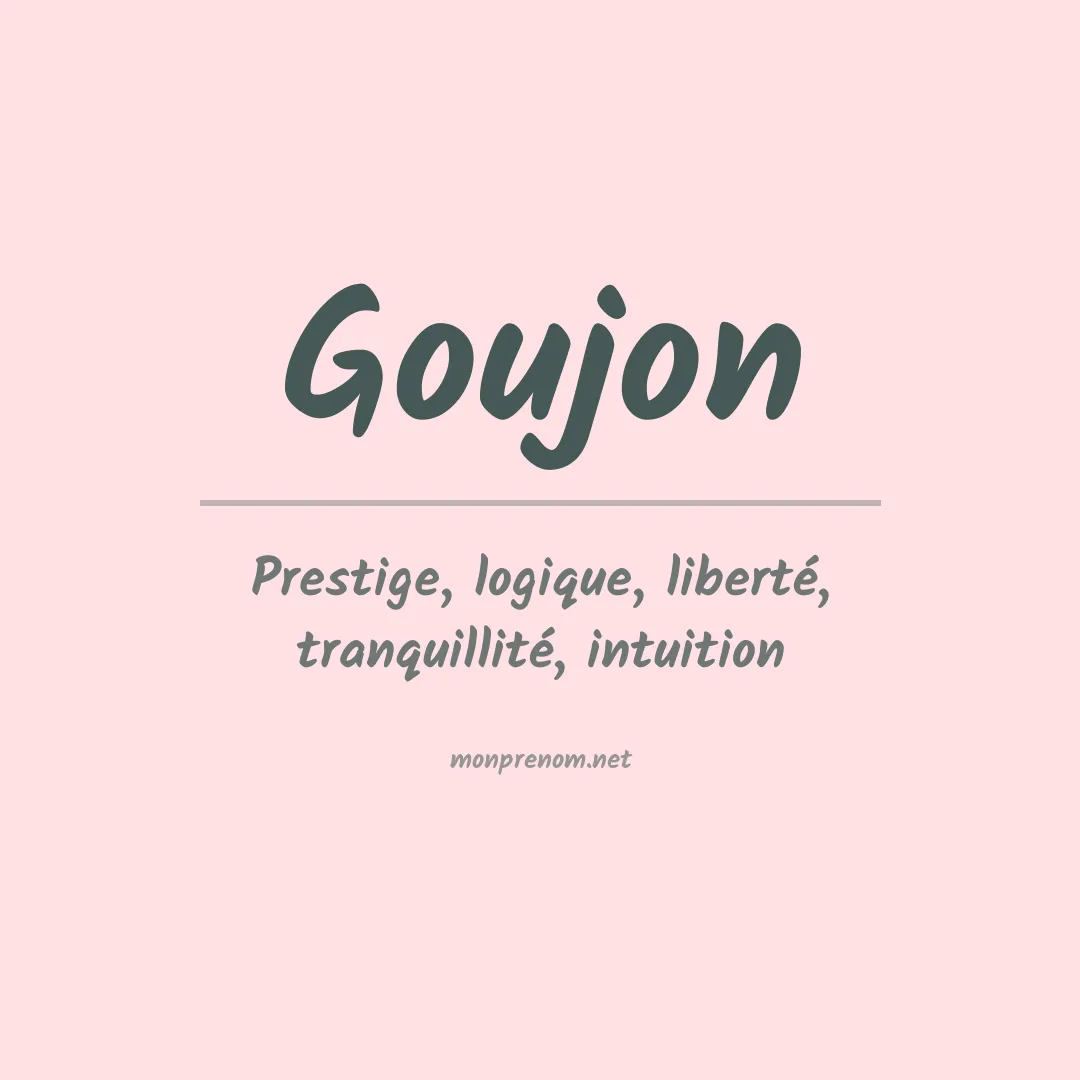 Signification du prénom Goujon