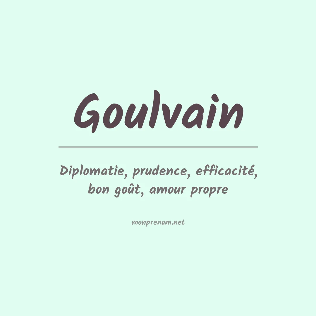 Signification du prénom Goulvain
