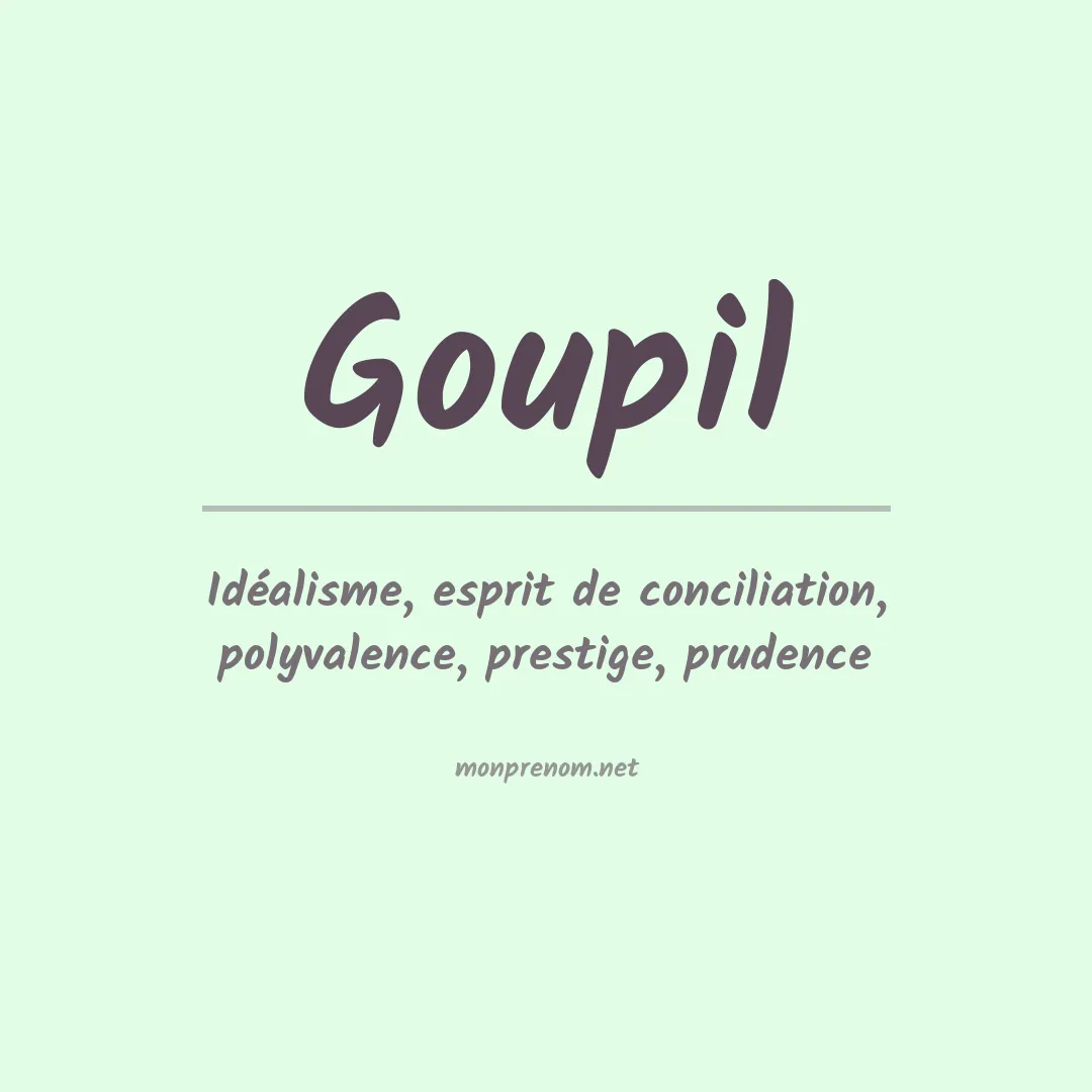 Prénom Goupil