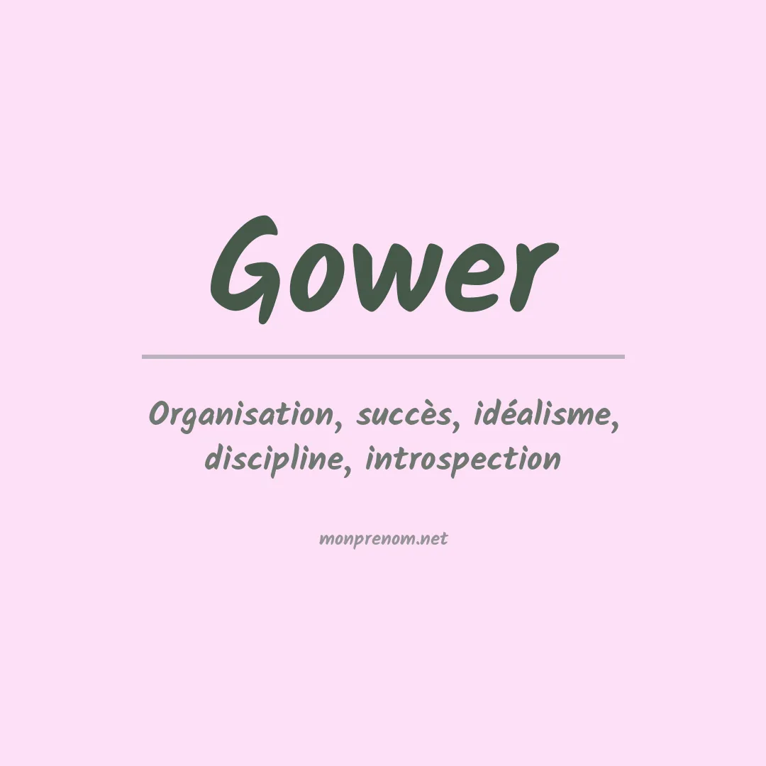Prénom Gower