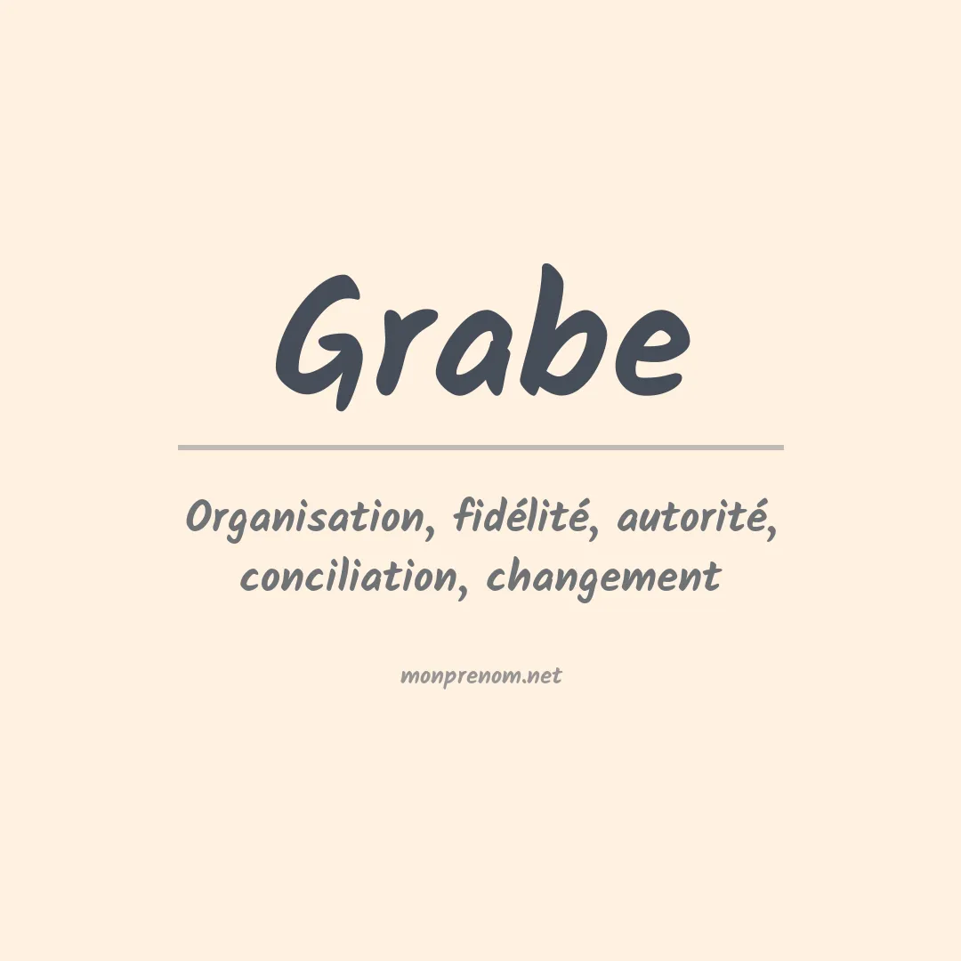 Prénom Grabe