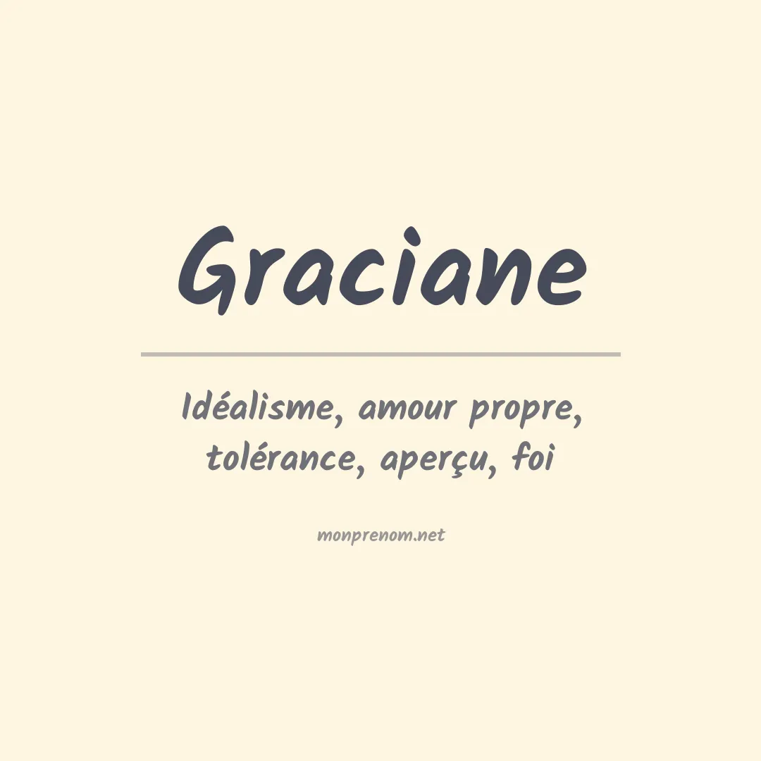 Prénom Graciane