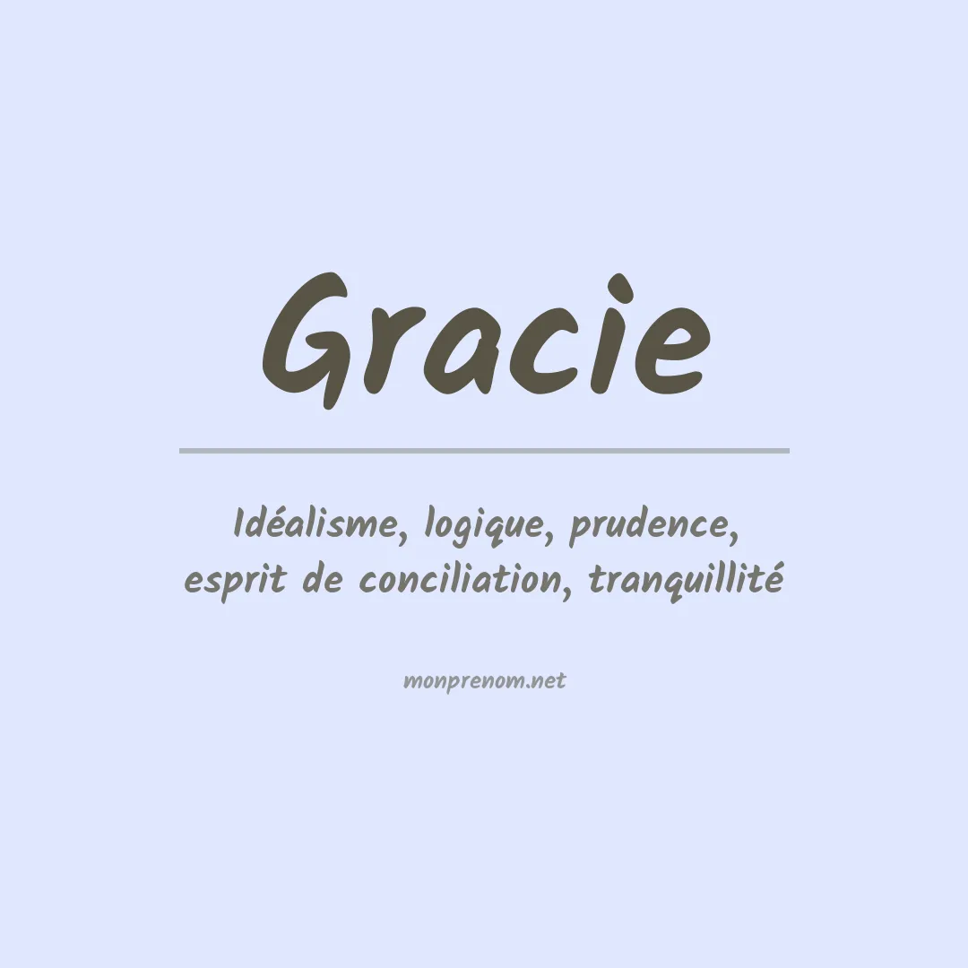 Prénom Gracie