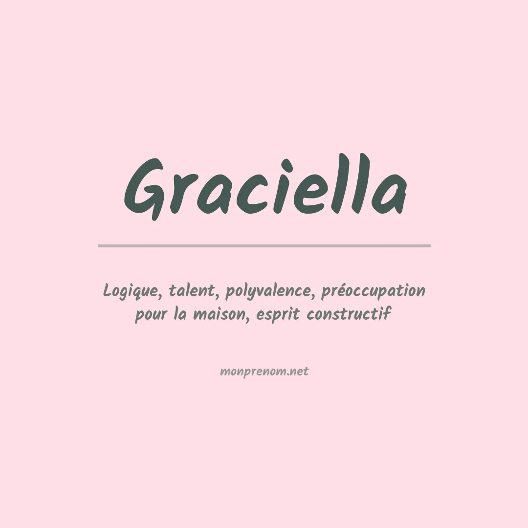Prénom Graciella