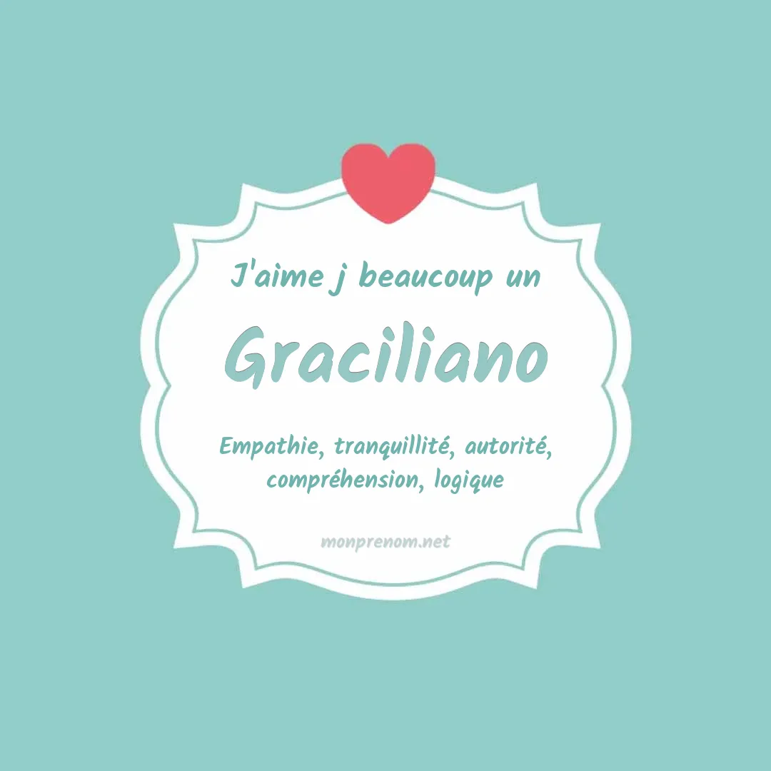 J'aime beaucoup Graciliano