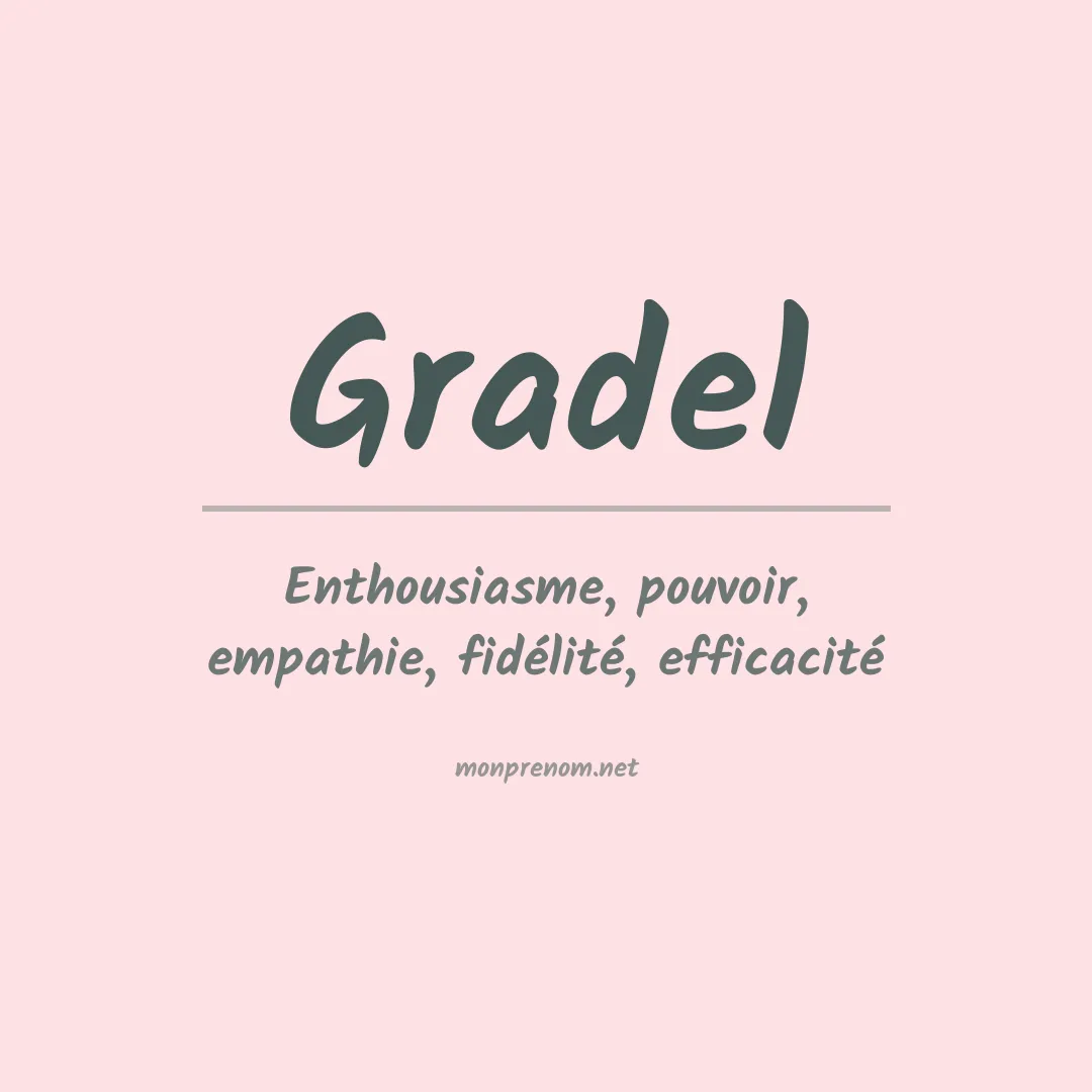Prénom Gradel