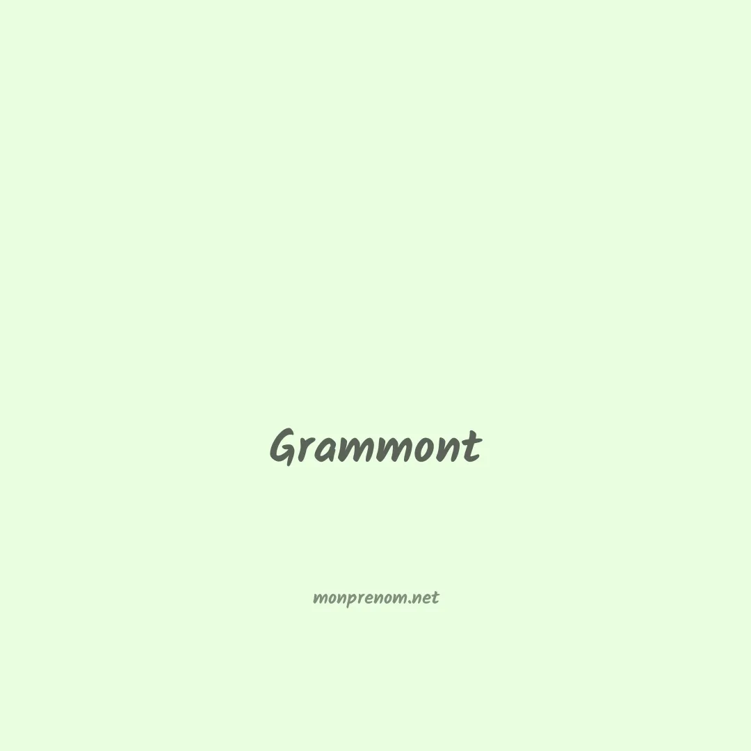 Grammont en chinois