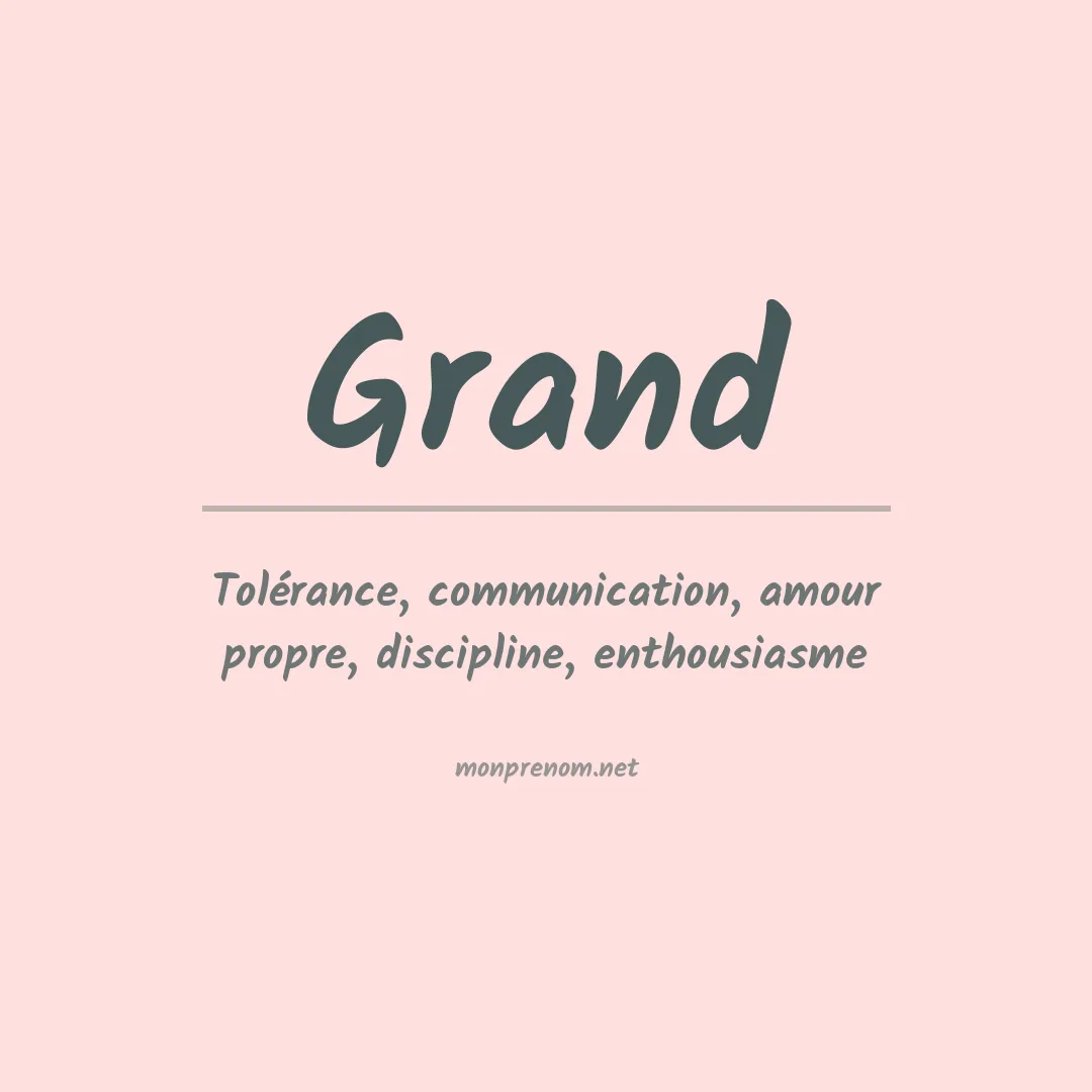 Prénom Grand