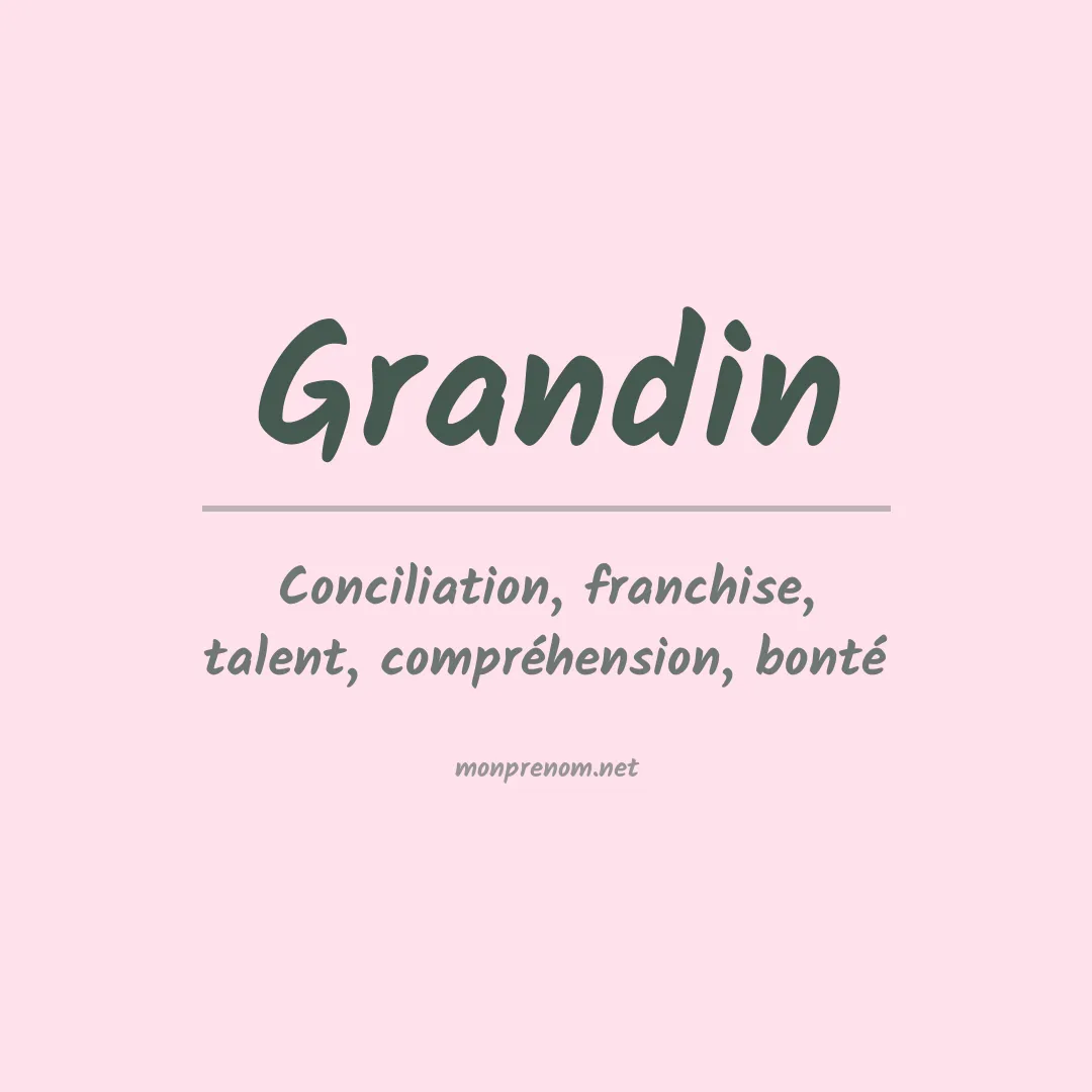 Prénom Grandin