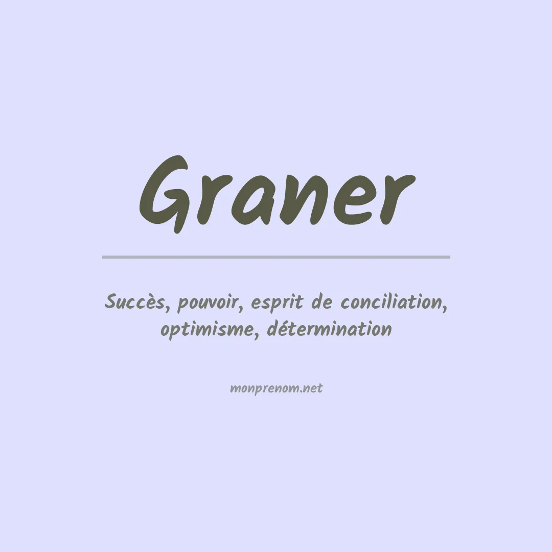 Prénom Graner