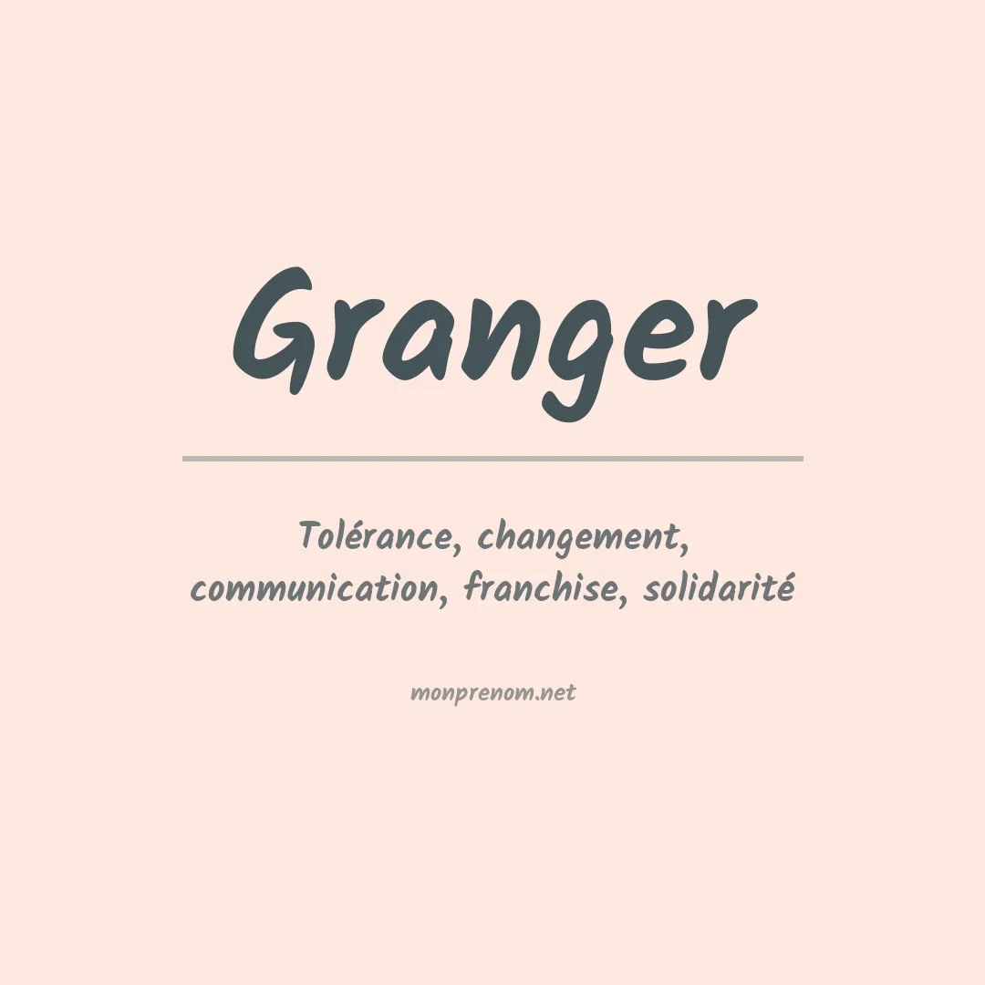 Prénom Granger