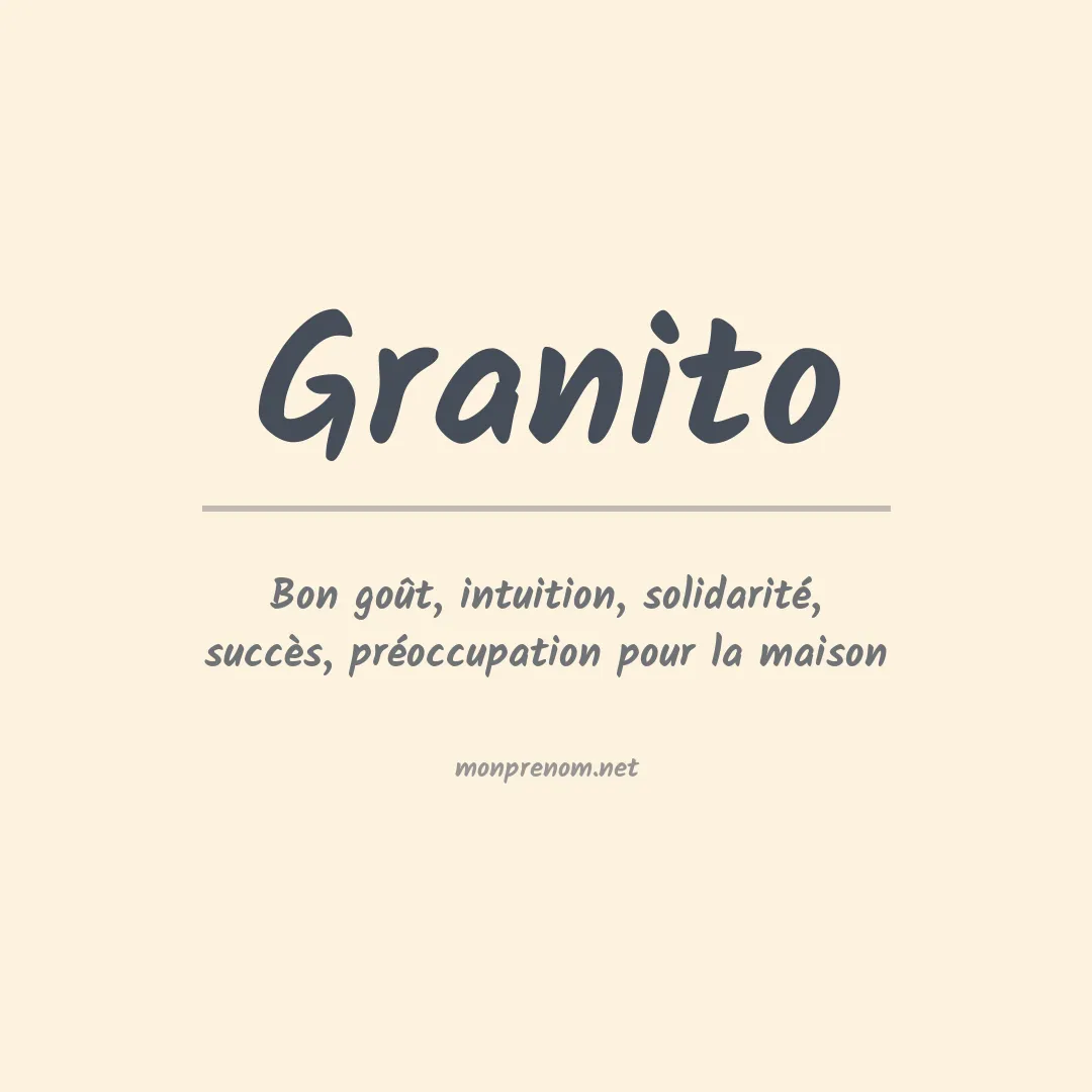 Prénom Granito