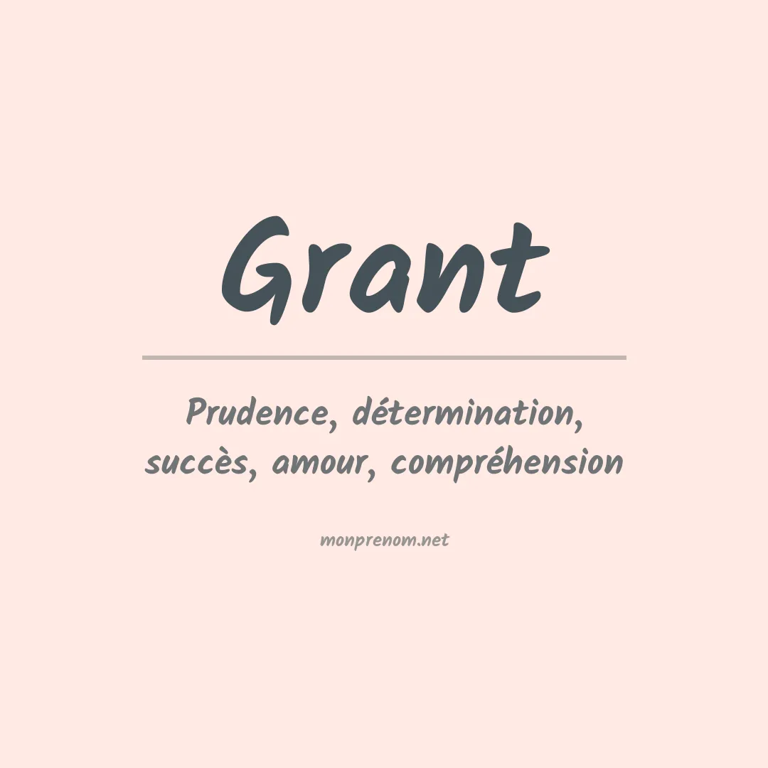Prénom Grant