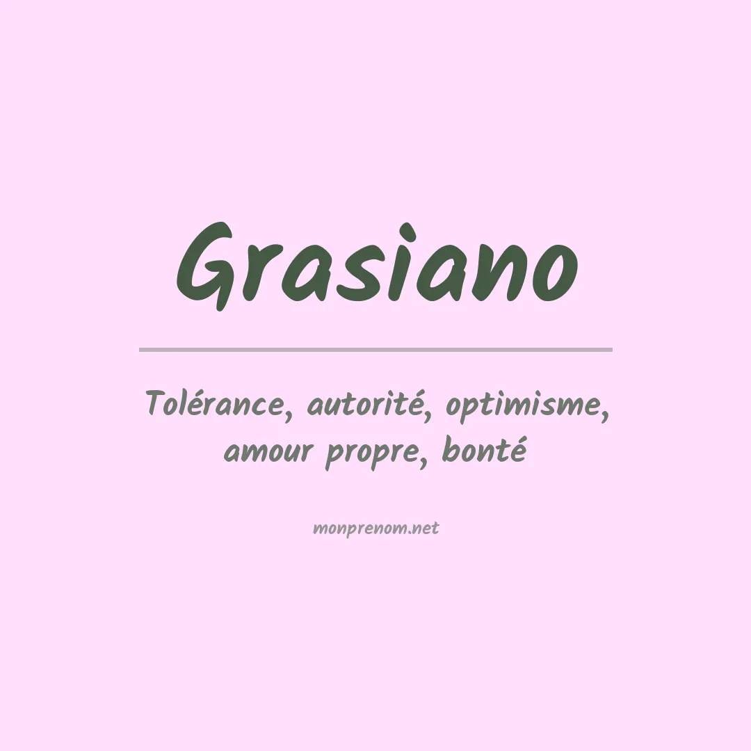 Prénom Grasiano