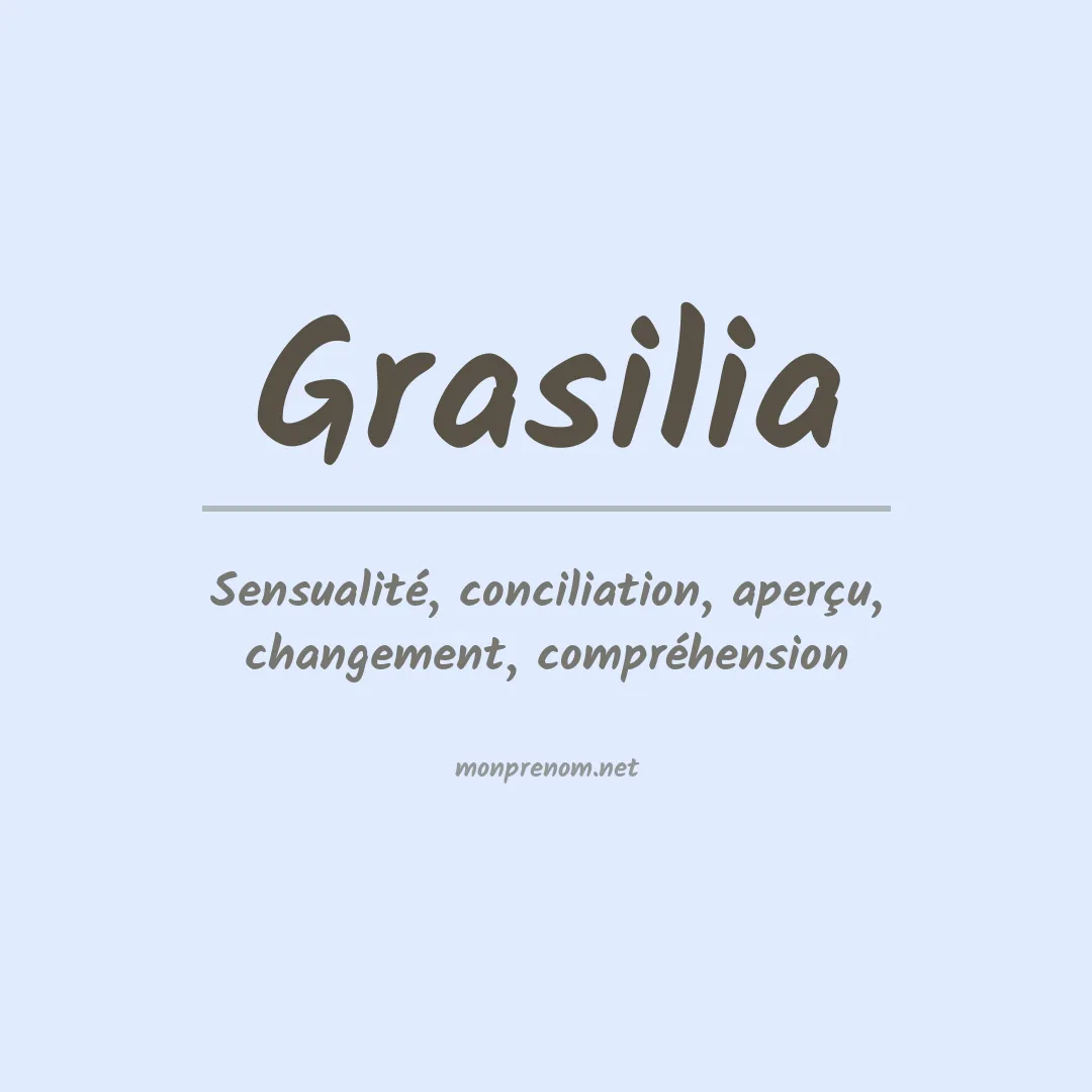 Signification du prénom Grasilia