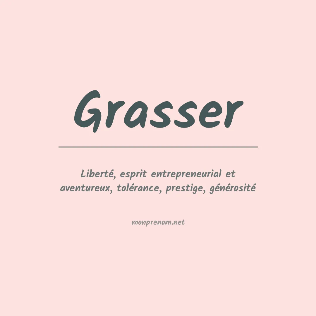Prénom Grasser