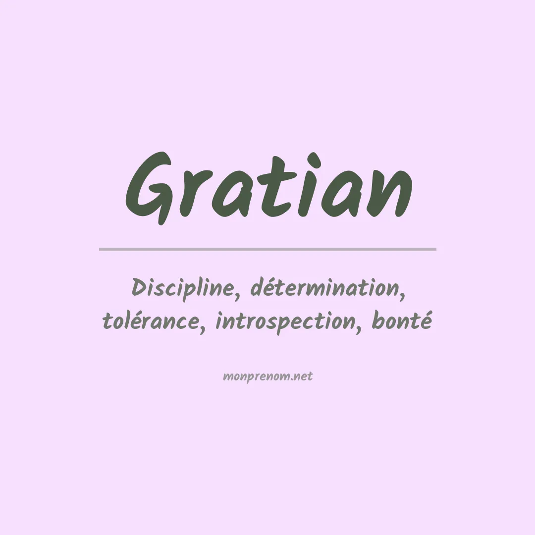 Prénom Gratian
