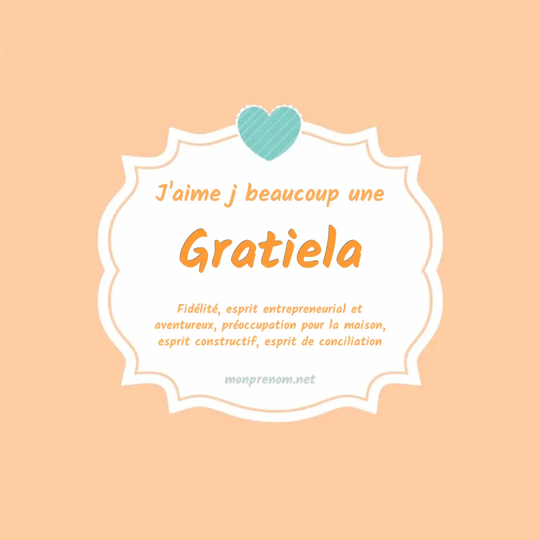 J'aime beaucoup Gratiela