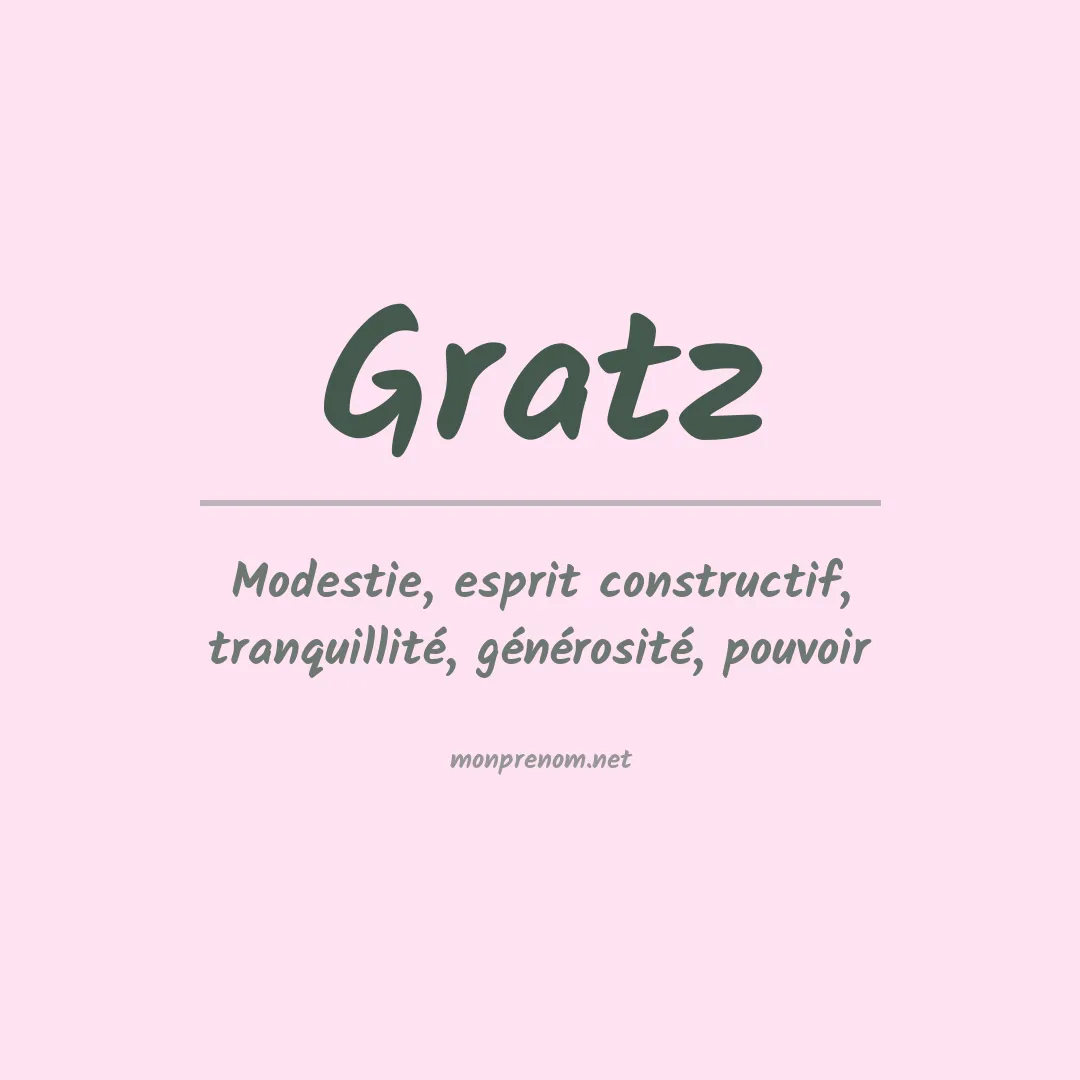 Prénom Gratz