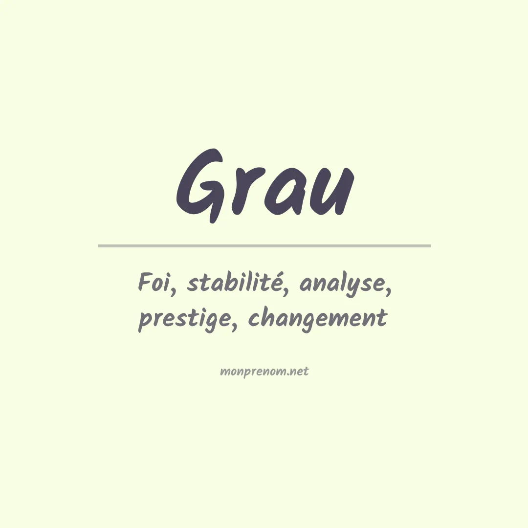 Prénom Grau