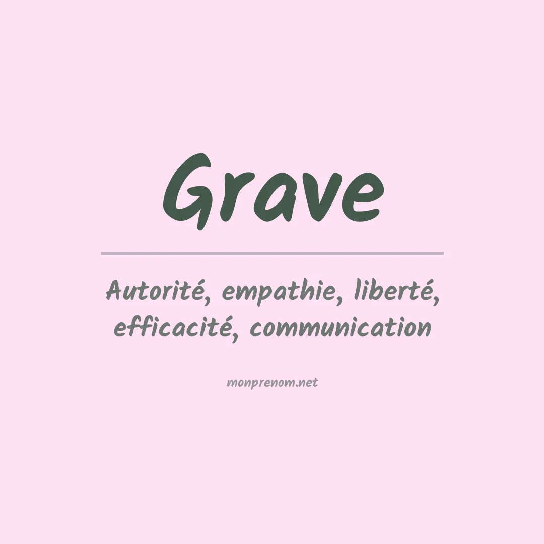 Prénom Grave