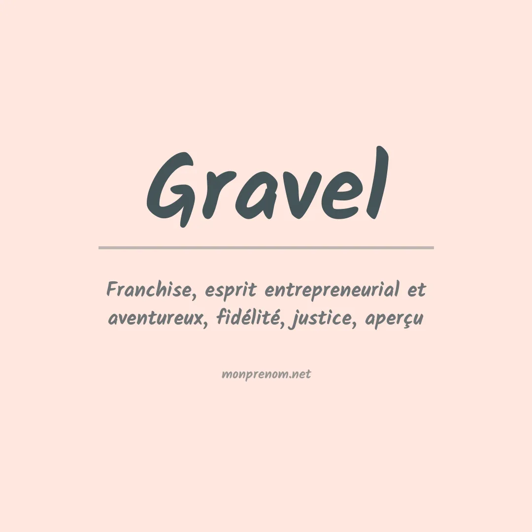 Prénom Gravel