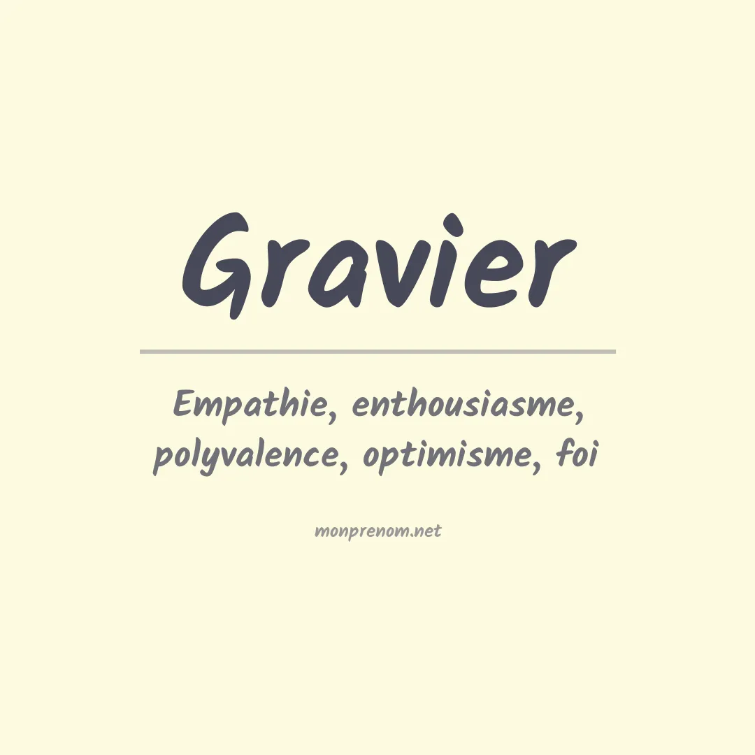 Prénom Gravier