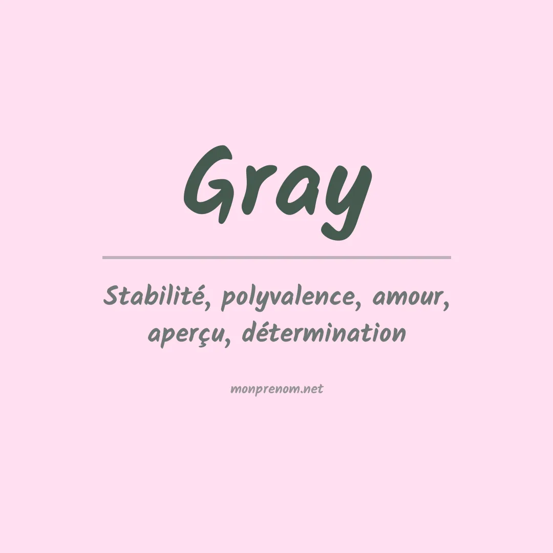 Prénom Gray