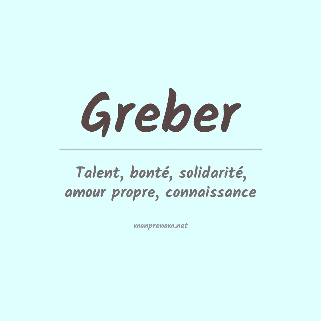 Prénom Greber